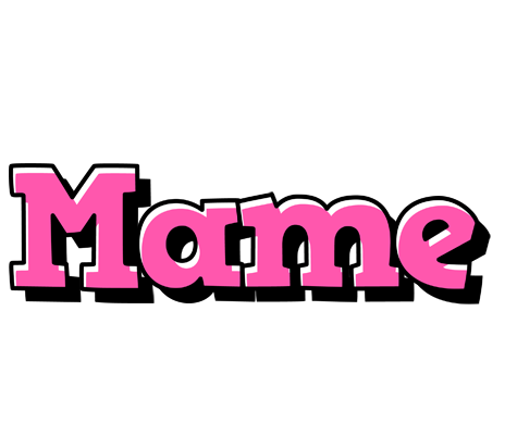 Mame girlish logo