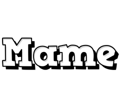 Mame snowing logo