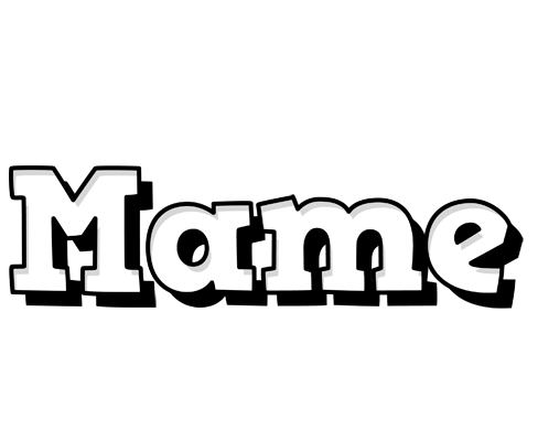 Mame snowing logo
