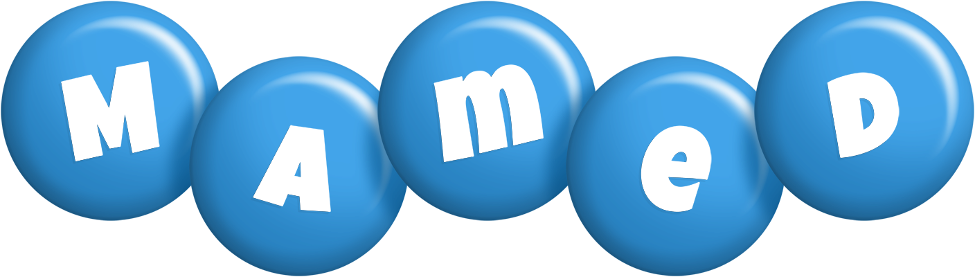 Mamed candy-blue logo