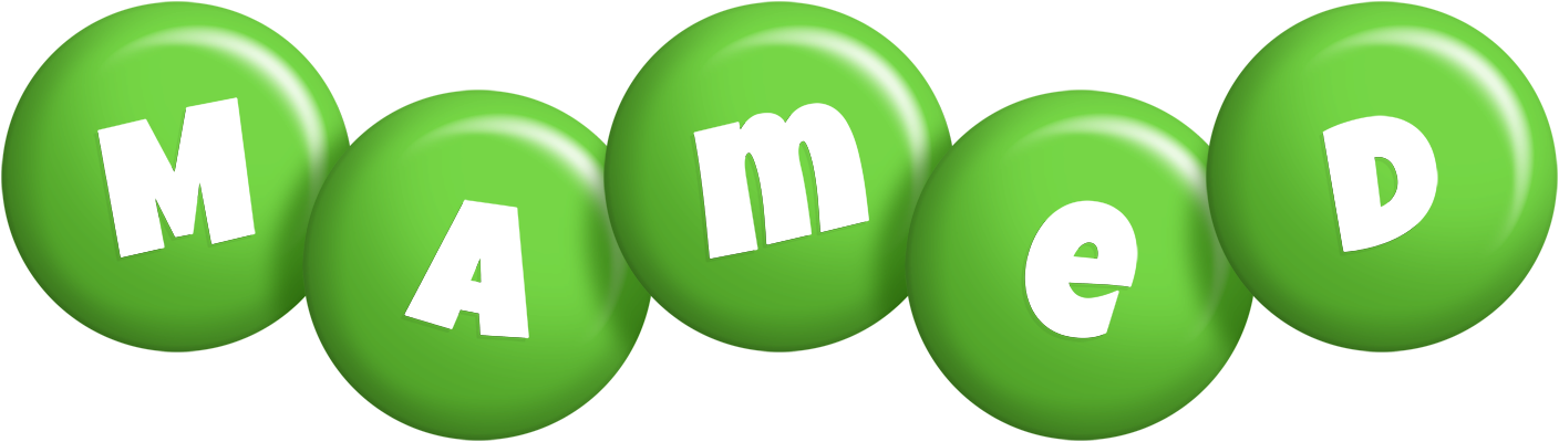 Mamed candy-green logo