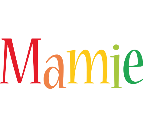 Mamie birthday logo