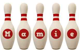 Mamie bowling-pin logo