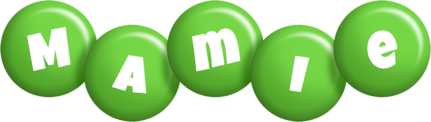 Mamie candy-green logo