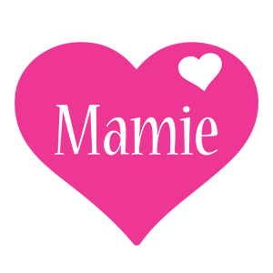 Mamie love-heart logo