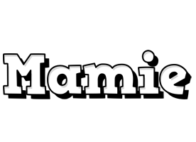 Mamie snowing logo