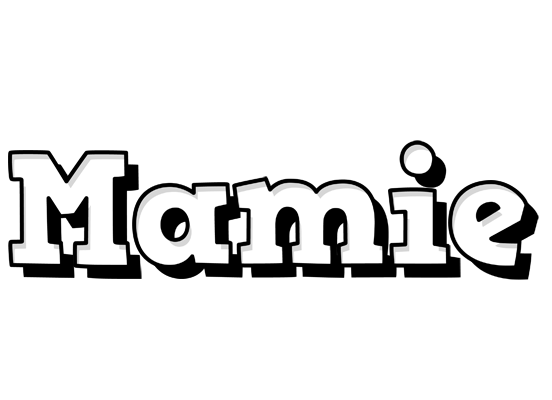 Mamie snowing logo