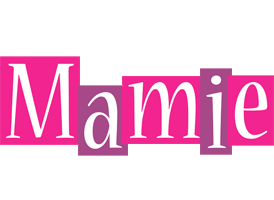 Mamie whine logo