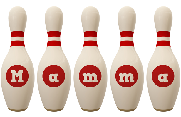 Mamma bowling-pin logo