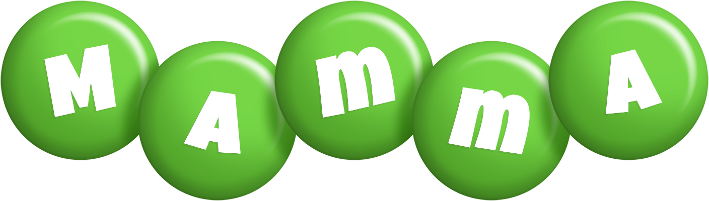 Mamma candy-green logo