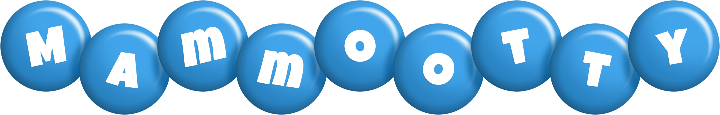 Mammootty candy-blue logo