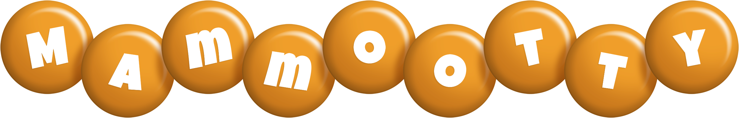 Mammootty candy-orange logo