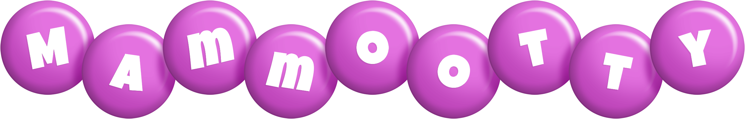 Mammootty candy-purple logo