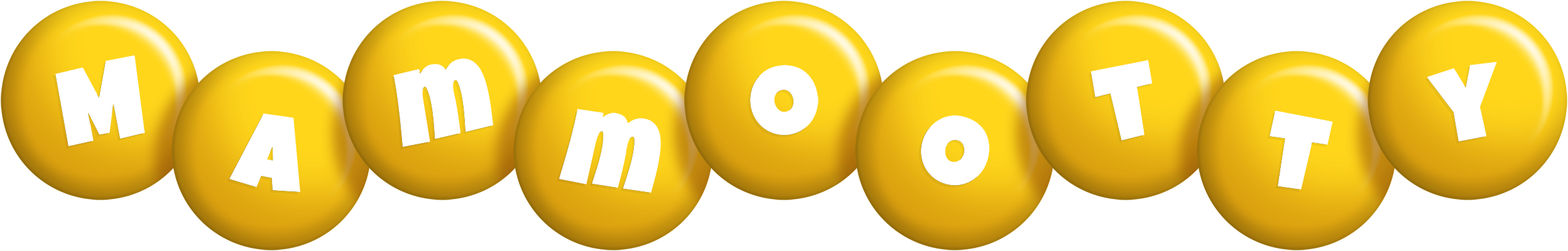 Mammootty candy-yellow logo