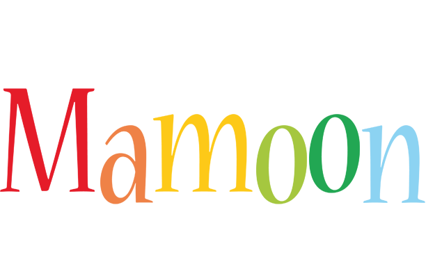 Mamoon birthday logo
