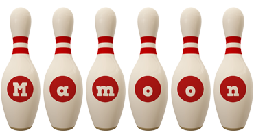 Mamoon bowling-pin logo