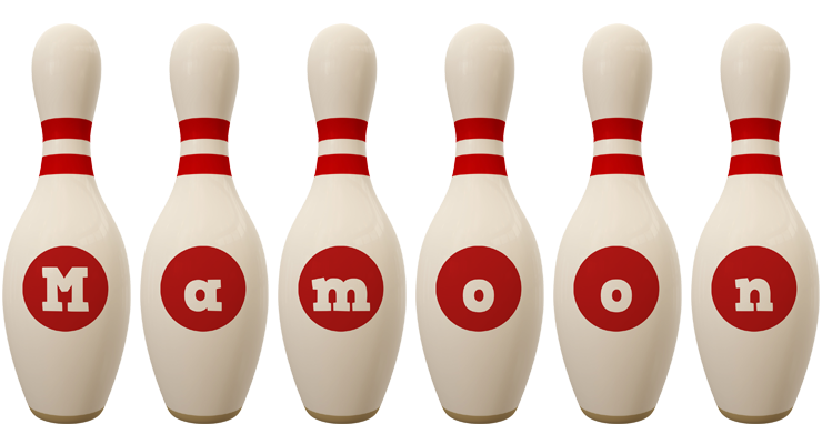 Mamoon bowling-pin logo