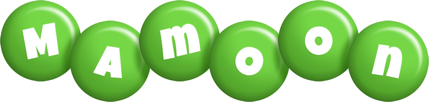 Mamoon candy-green logo