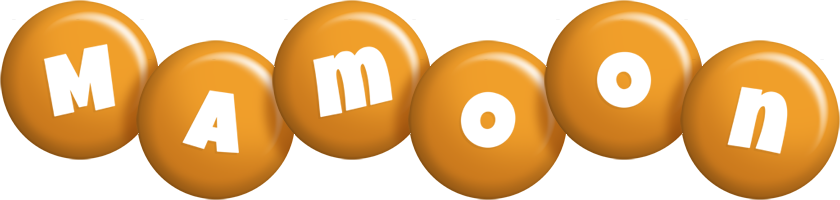 Mamoon candy-orange logo