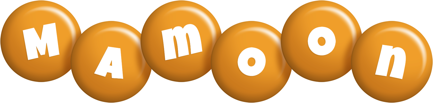 Mamoon candy-orange logo