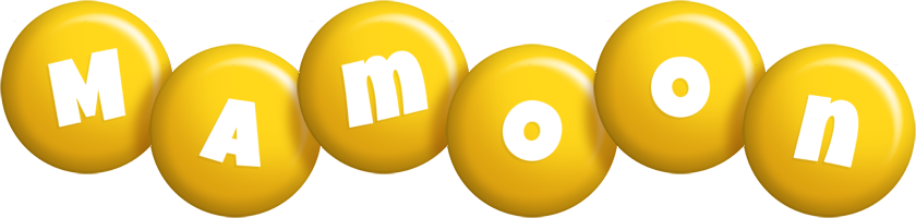 Mamoon candy-yellow logo