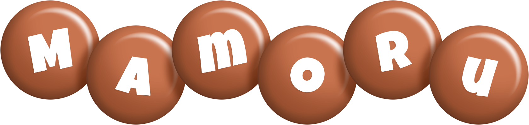Mamoru candy-brown logo