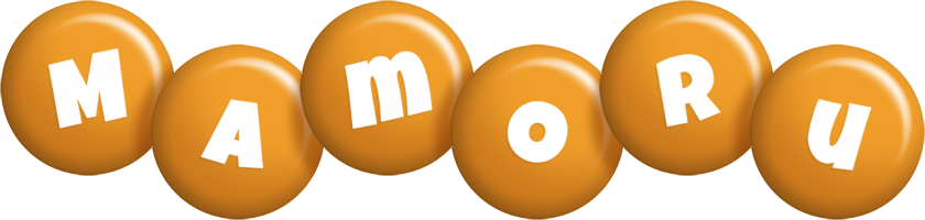 Mamoru candy-orange logo