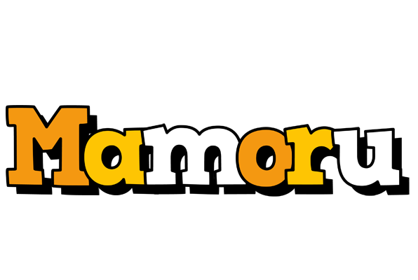 Mamoru cartoon logo