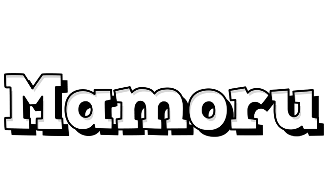 Mamoru snowing logo
