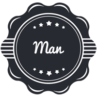 Man badge logo