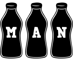 Man bottle logo
