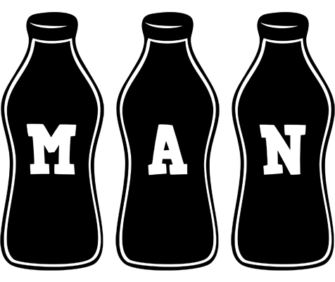 Man bottle logo