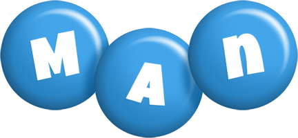 Man candy-blue logo