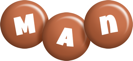 Man candy-brown logo