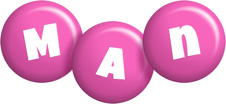 Man candy-pink logo