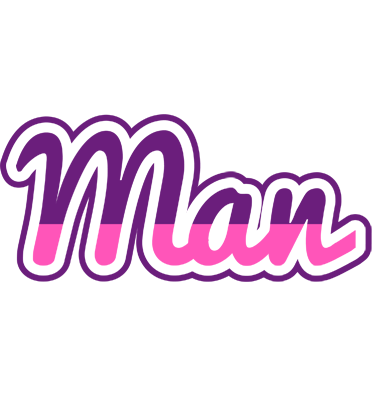 Man cheerful logo