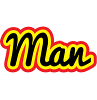 Man flaming logo