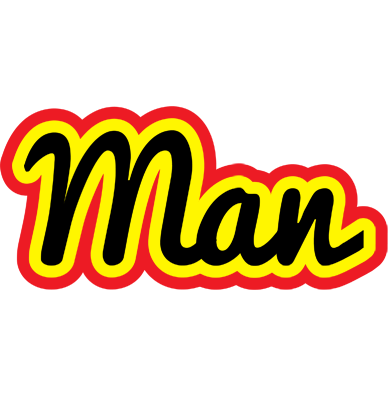 Man flaming logo