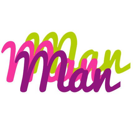 Man flowers logo
