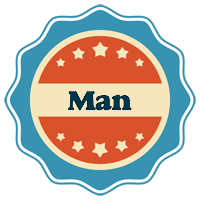 Man labels logo