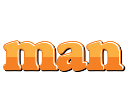 Man orange logo