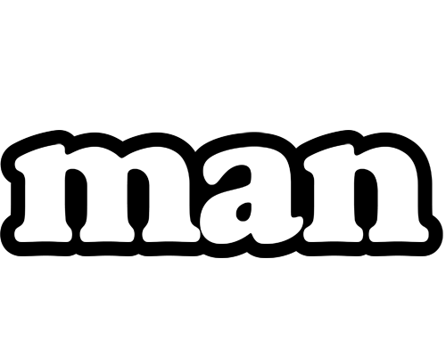 Man panda logo