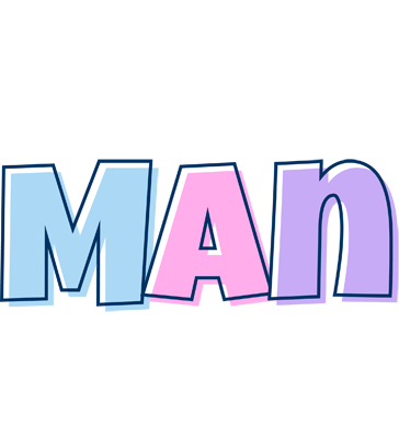 Man pastel logo