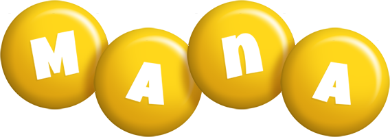 Mana candy-yellow logo