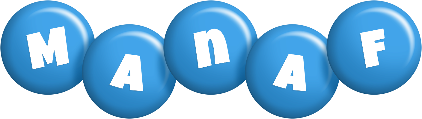 Manaf candy-blue logo