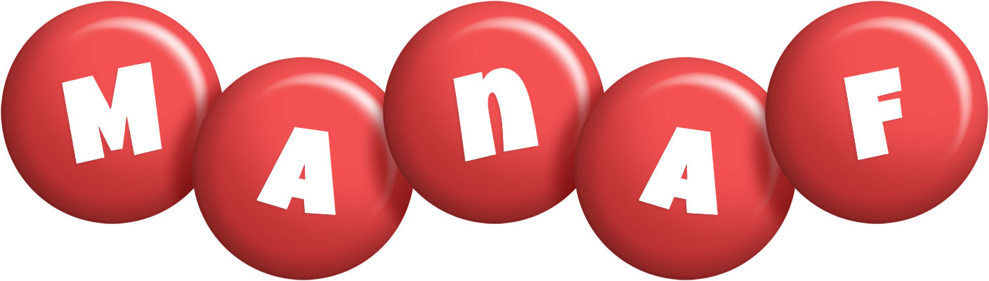 Manaf candy-red logo
