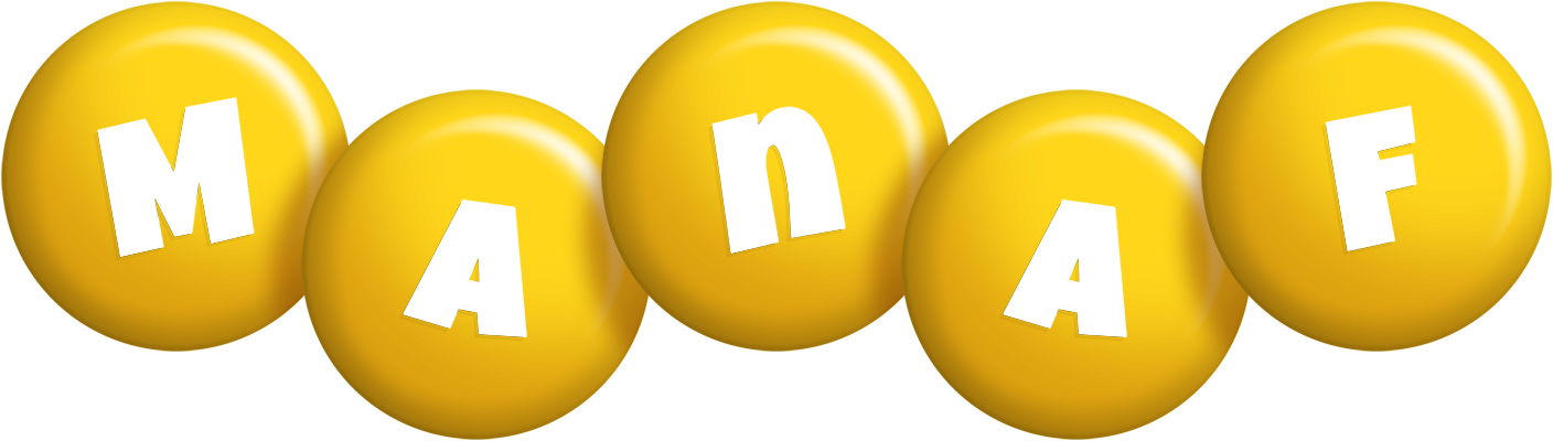 Manaf candy-yellow logo