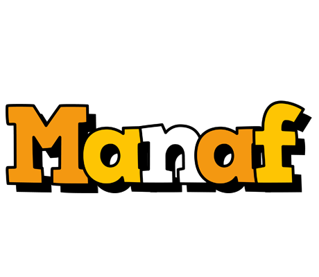 Manaf cartoon logo