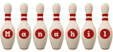 Manahil bowling-pin logo