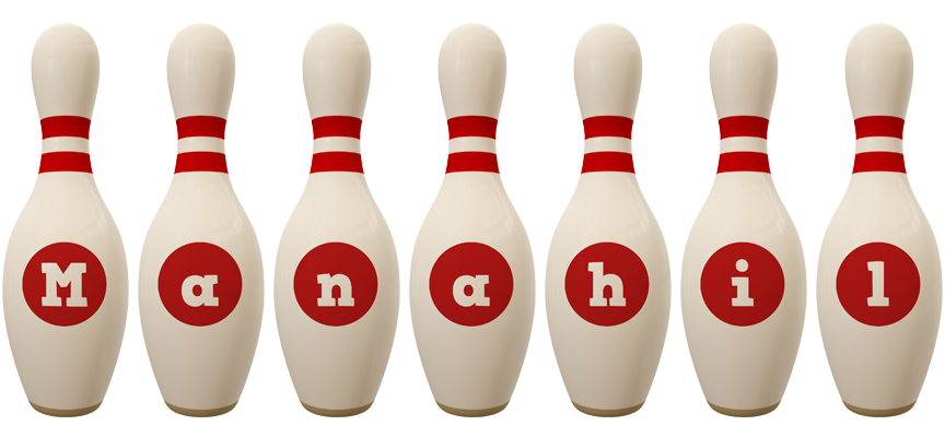 Manahil bowling-pin logo